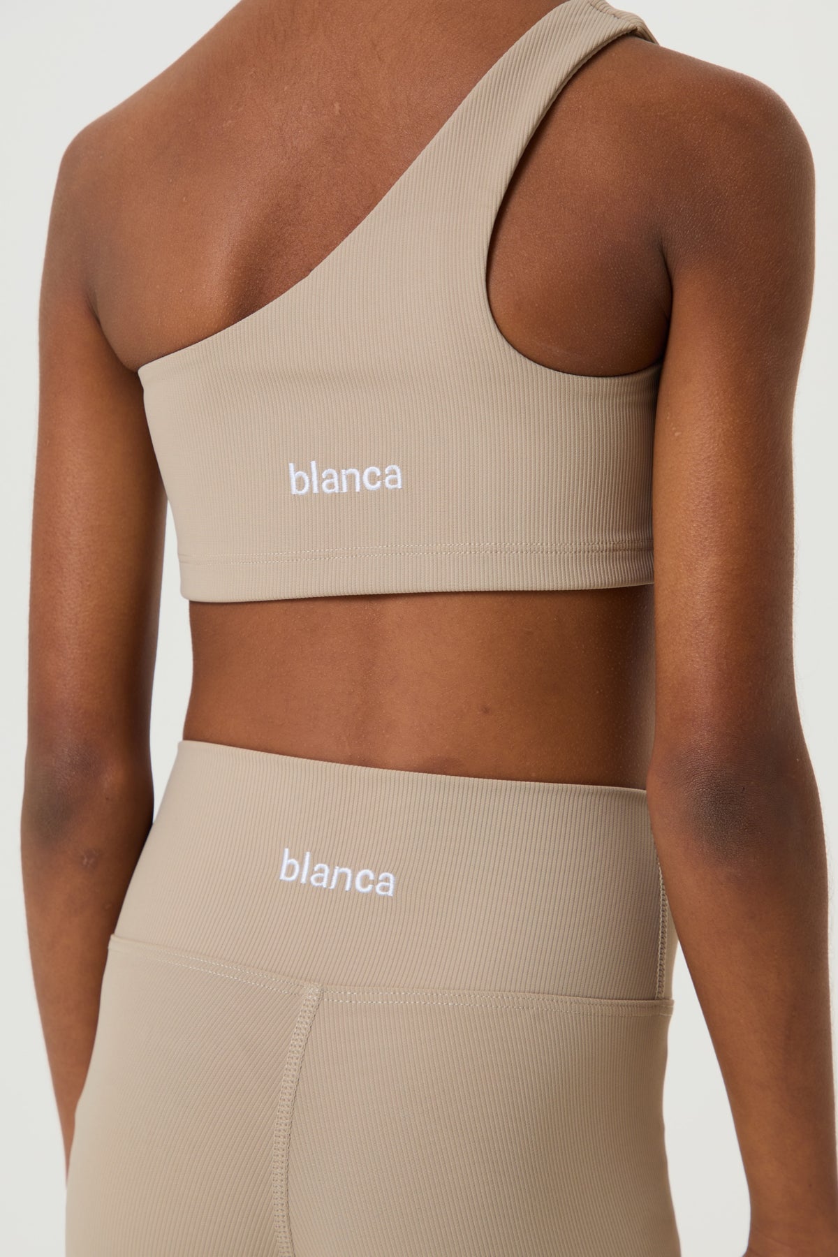 Ribbed Active Set- Taupe - Younger Girls