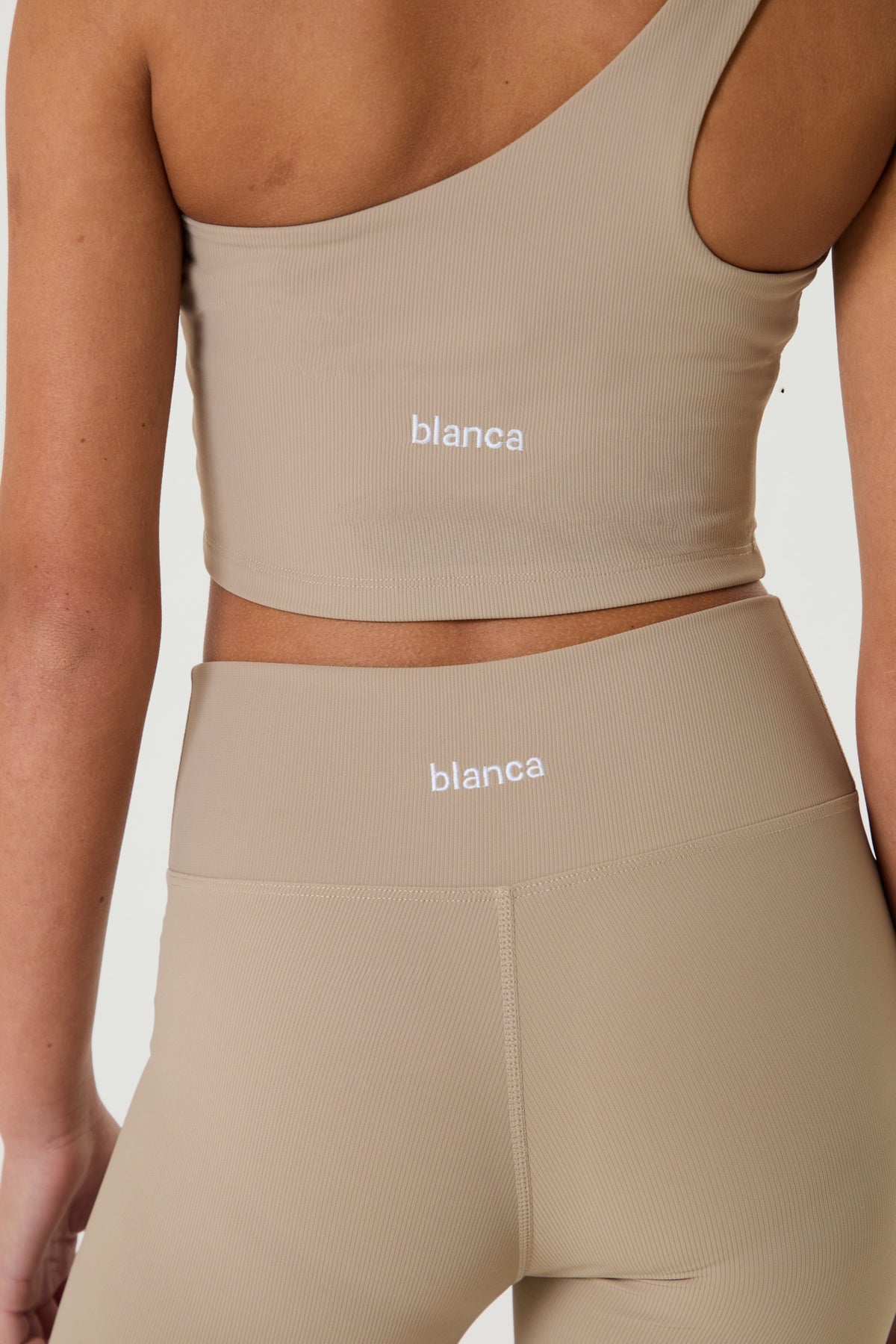 Ribbed Active Set- Taupe - Older Girls