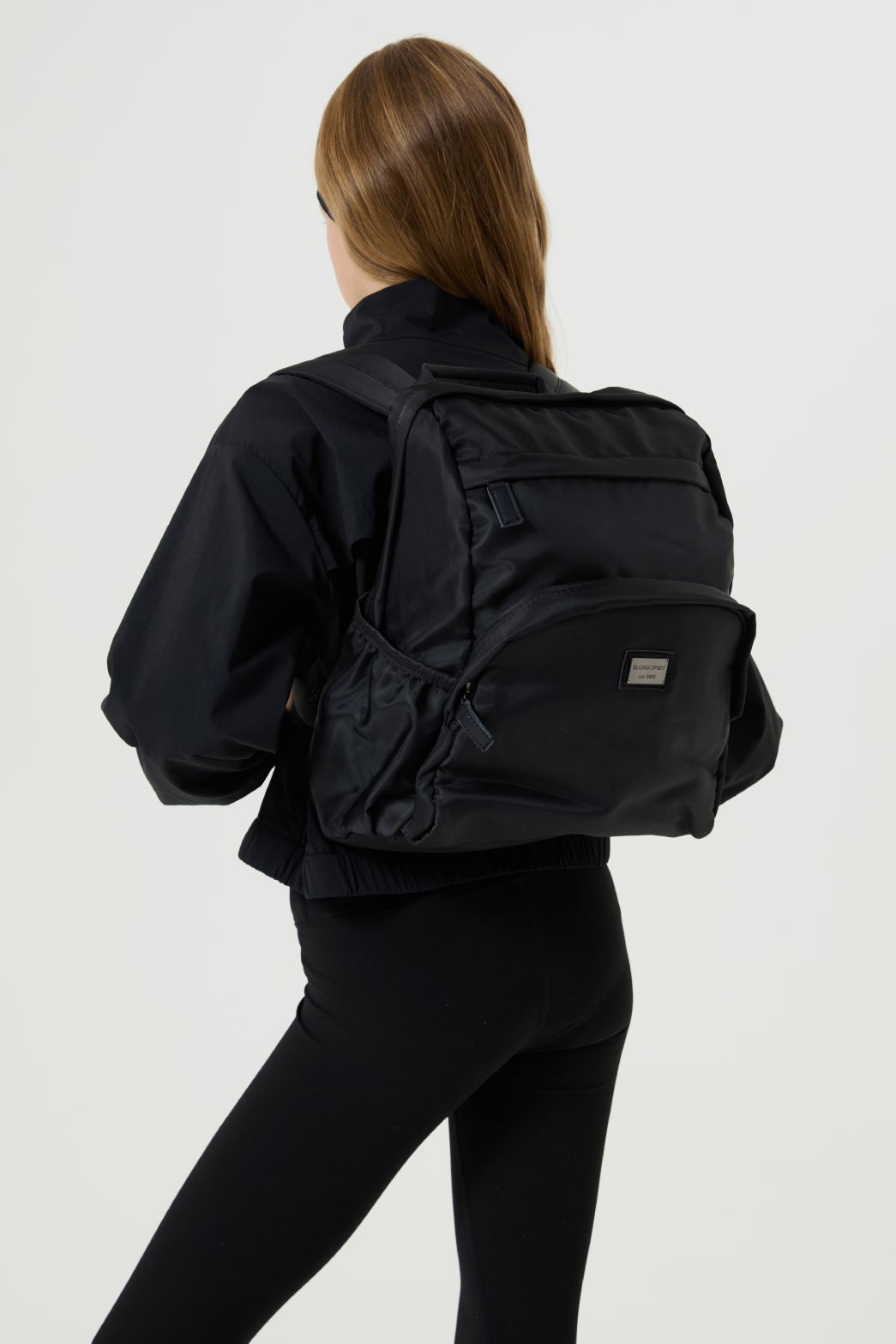 Nylon Backpack, Black