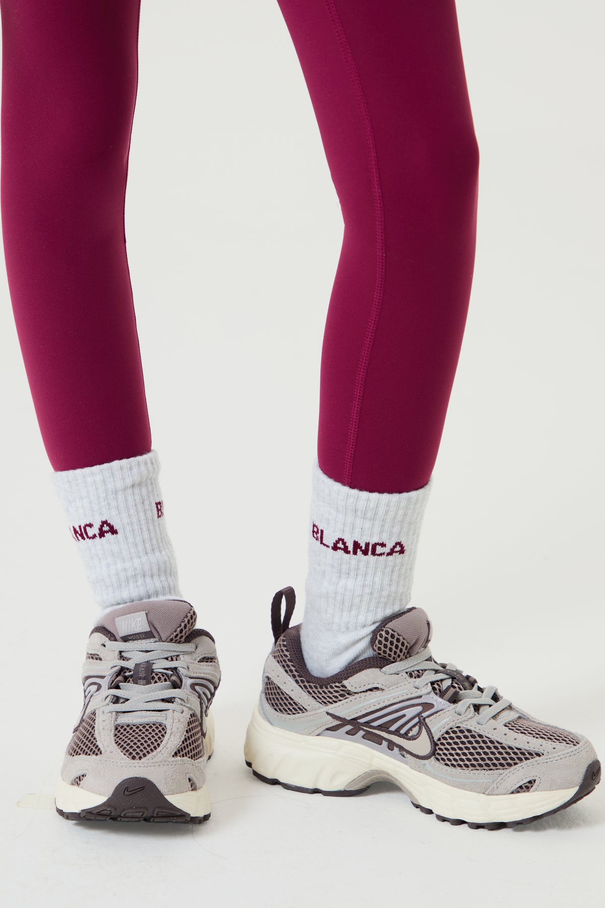 Socks- Plum, Light Grey