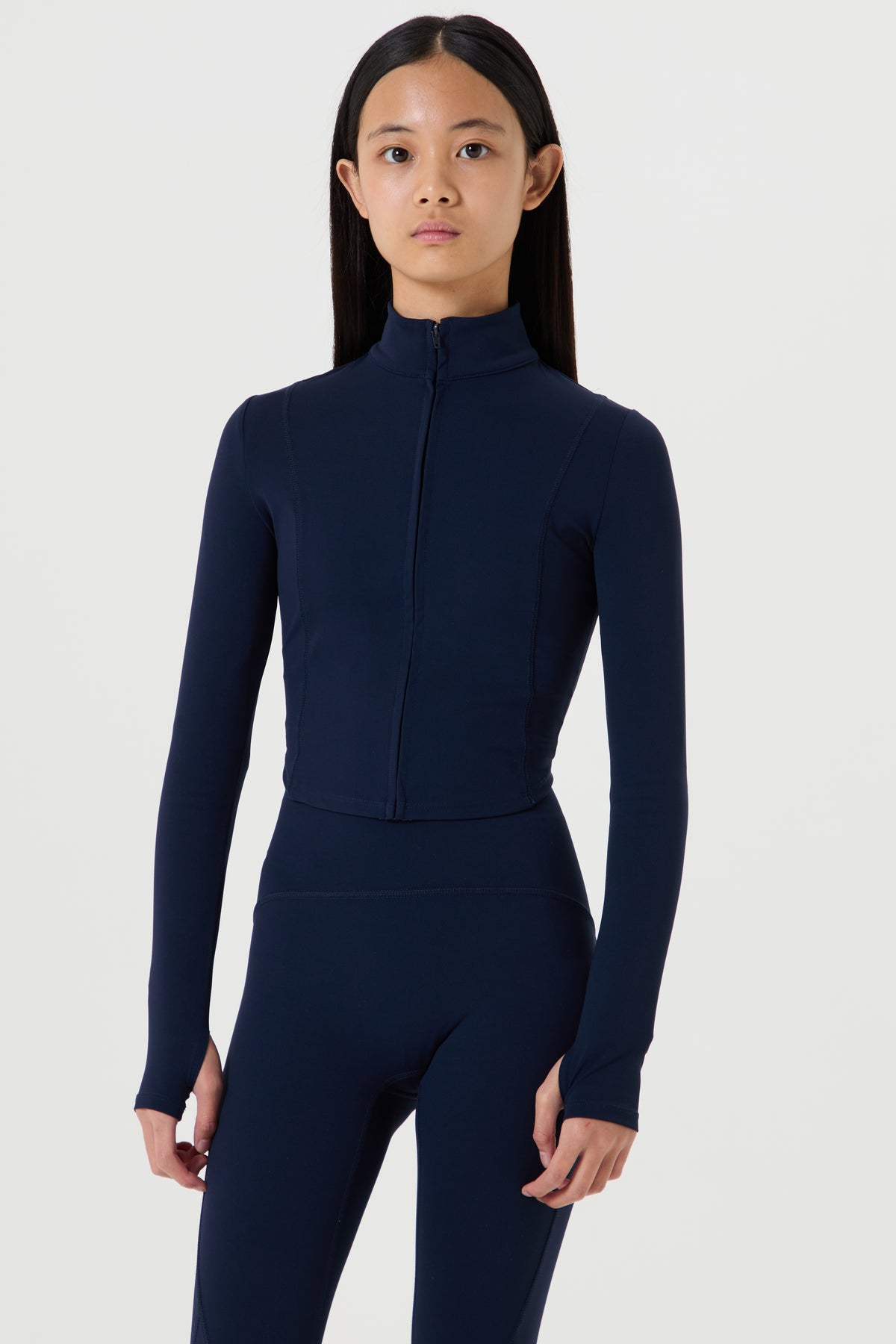 Active Full Zip Jacket- Navy - Older Girls