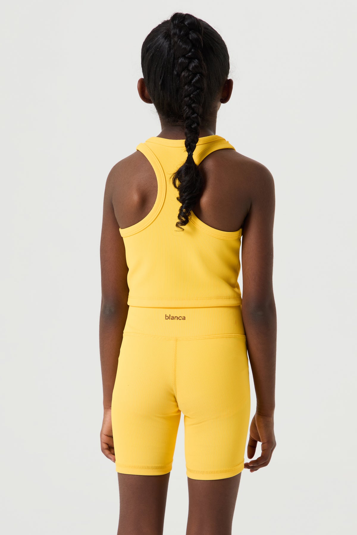 Ribbed Cycling Shorts Set- Mango - Younger Girls