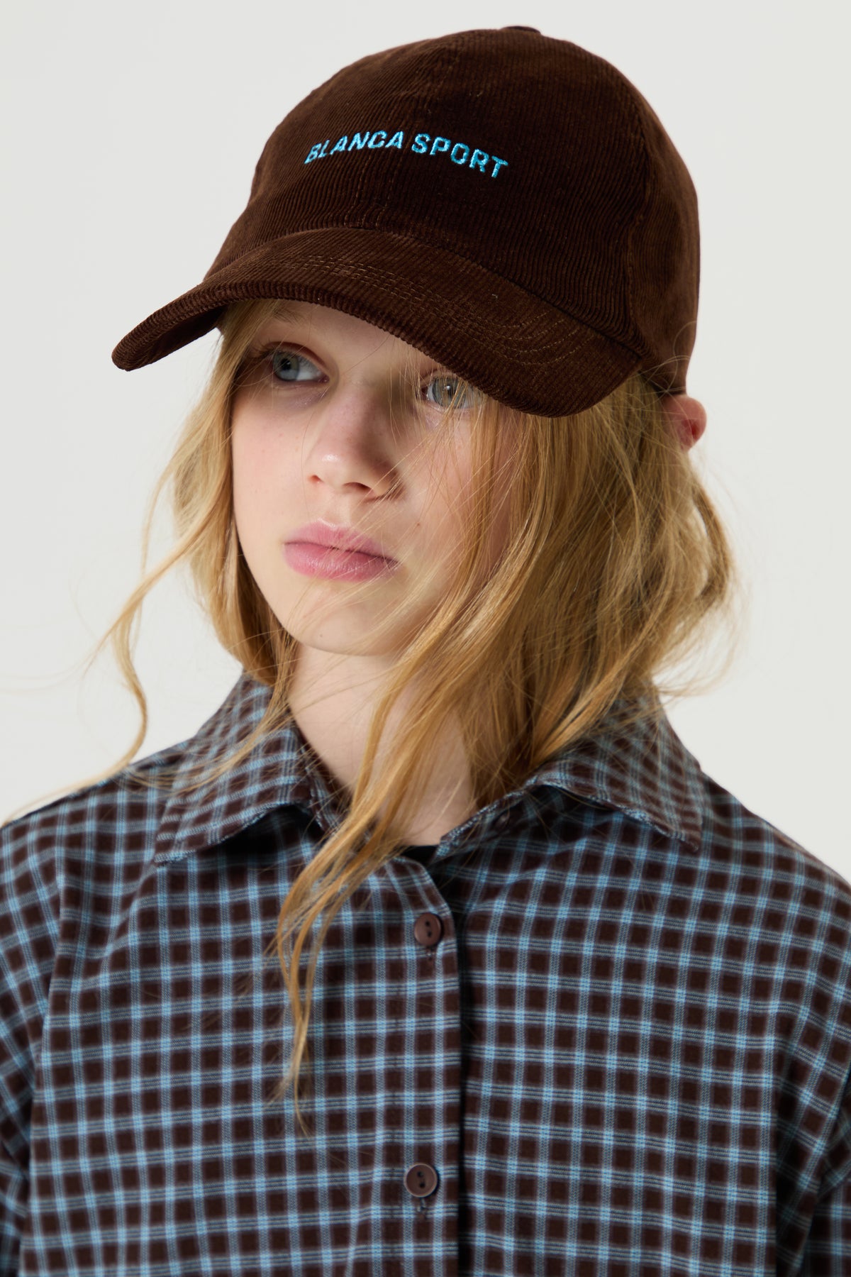 CORDOURY DAD CAP- CHOCOLATE BROWN / BLUE