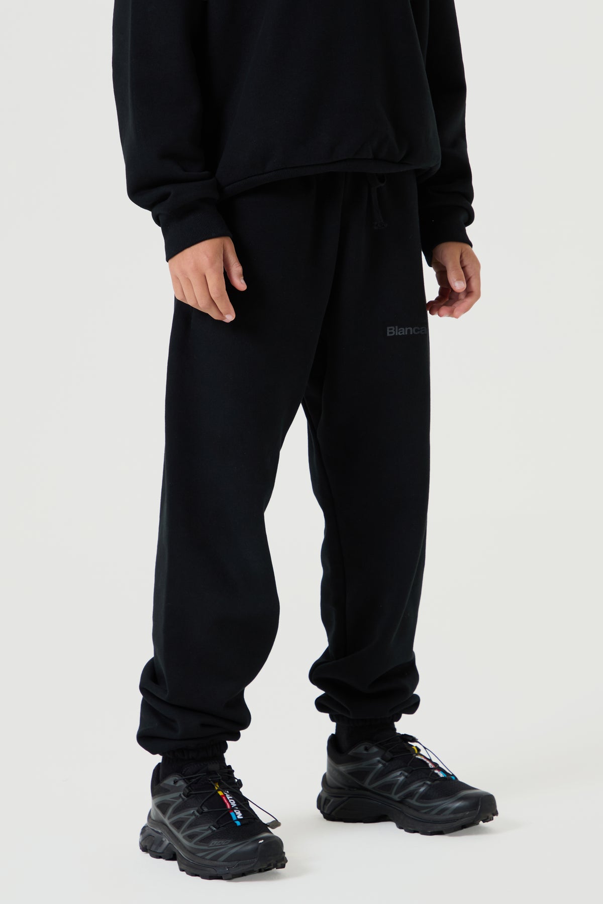 Unisex Jogging Bottoms- Black - Older Boys