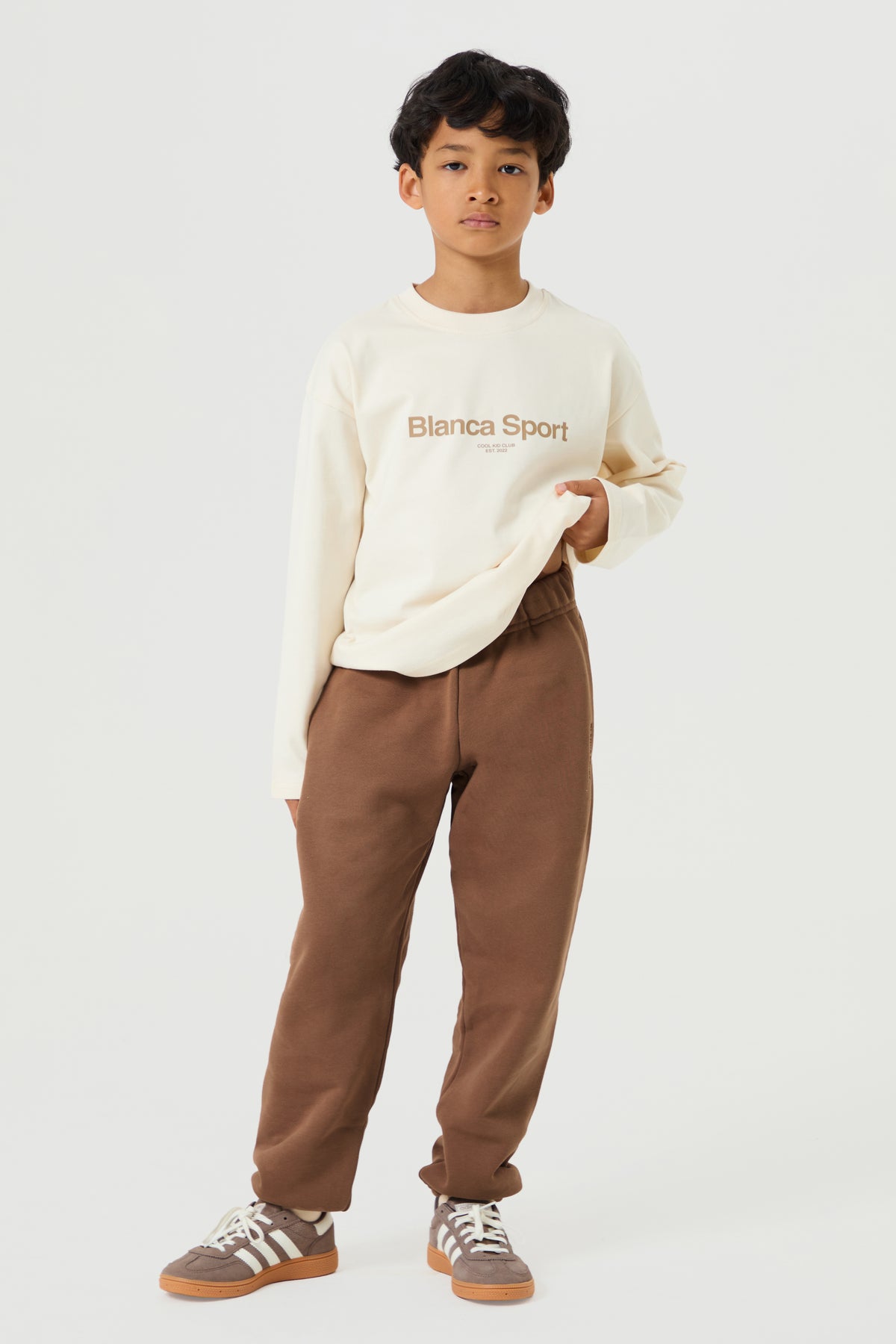Unisex Jogging Bottoms- Mocha - Younger Boys