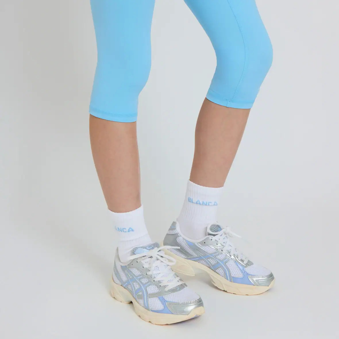 Socks- White, Petrol - Small