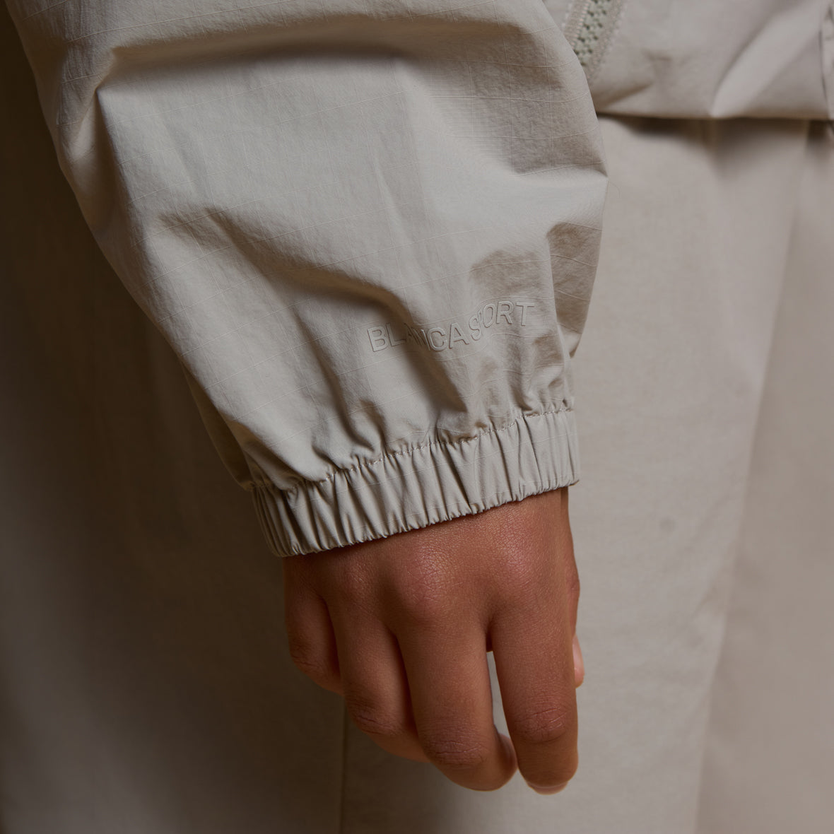 Elevated Windbreaker- Stone