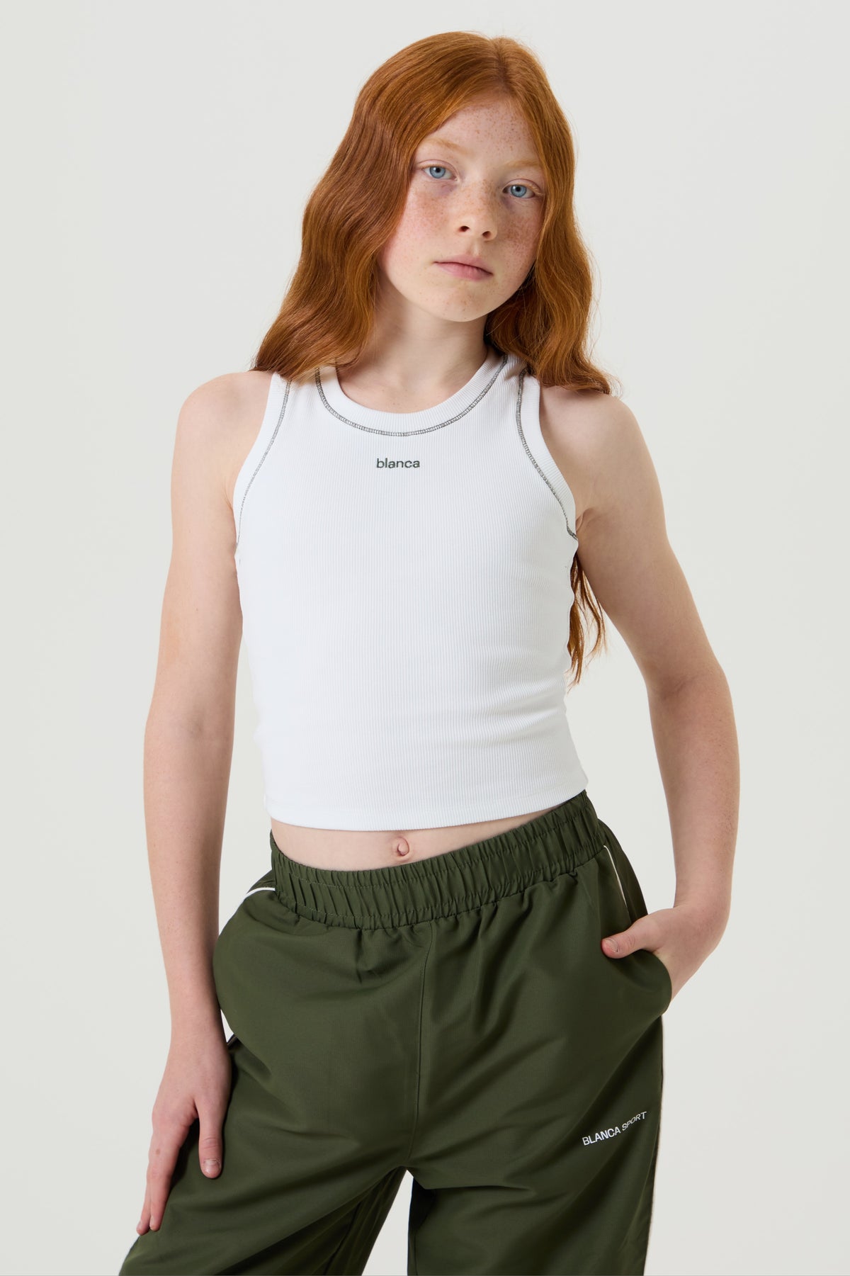 Khaki, Track Bottoms - Older Girls