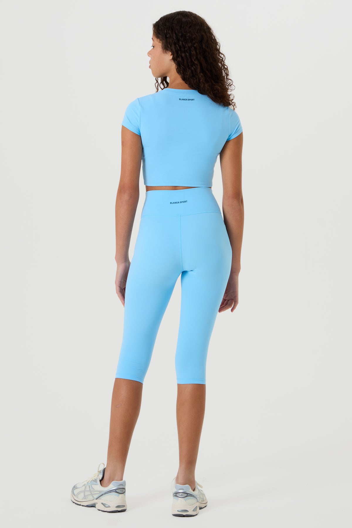 Active Capri Set- Powder Blue - Older Girls