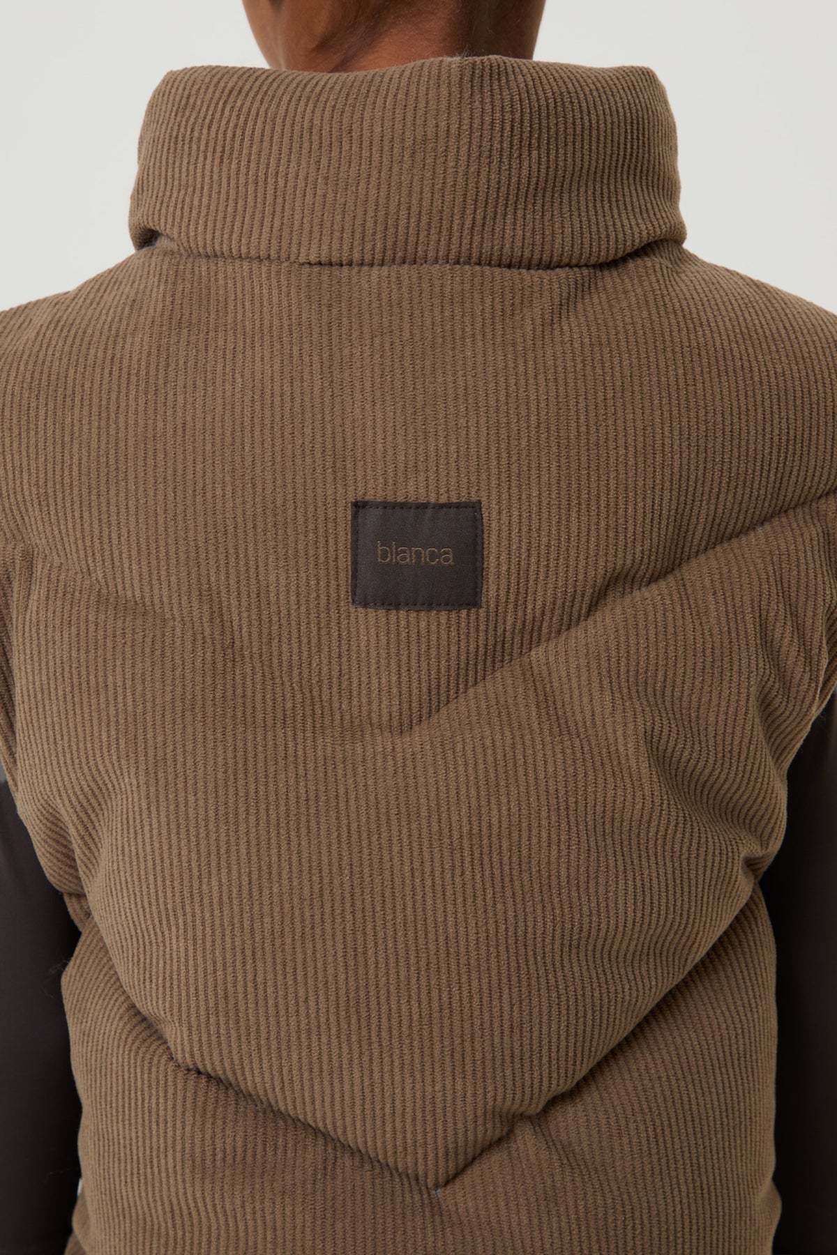 Padded Velour Gilet- Mocha - Younger Girls