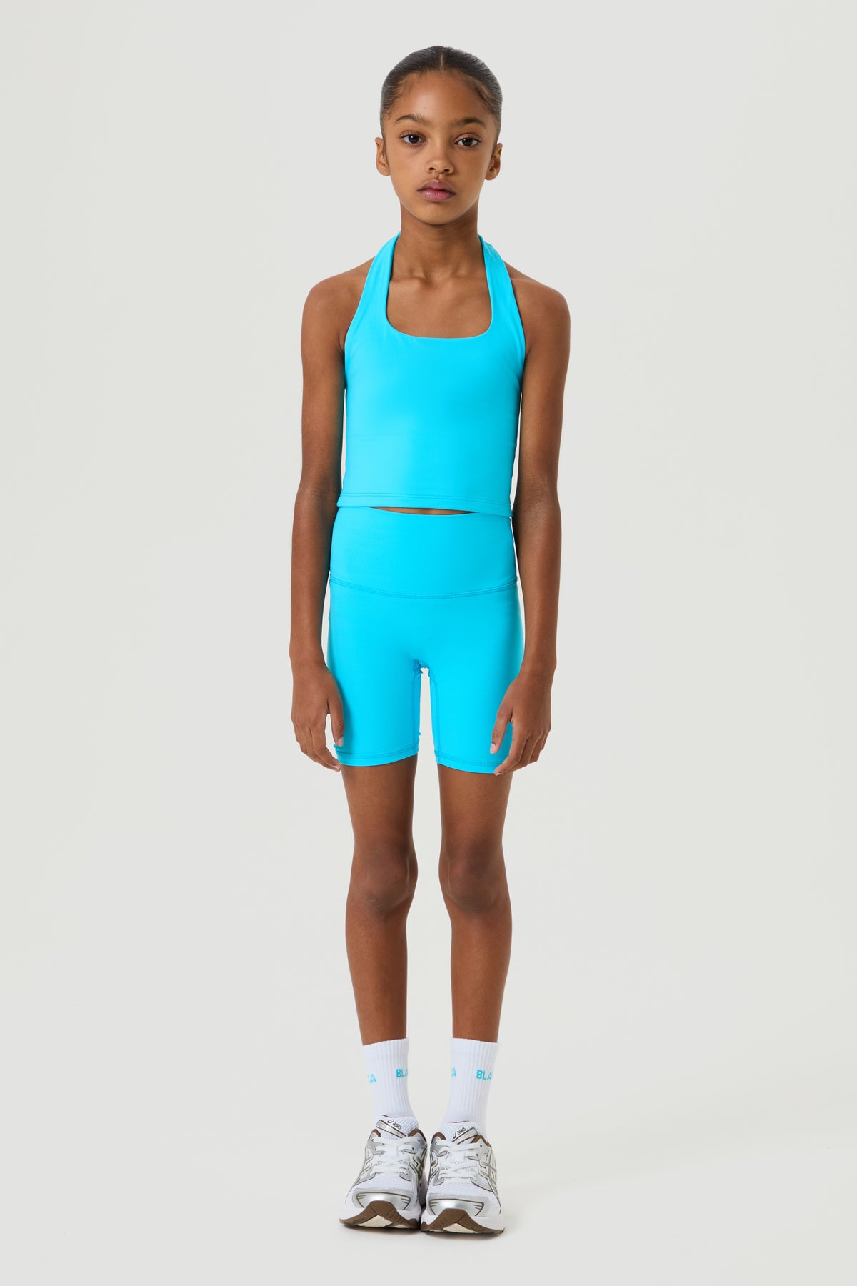 Active Cycling Shorts Set, Aqua - Younger Girls