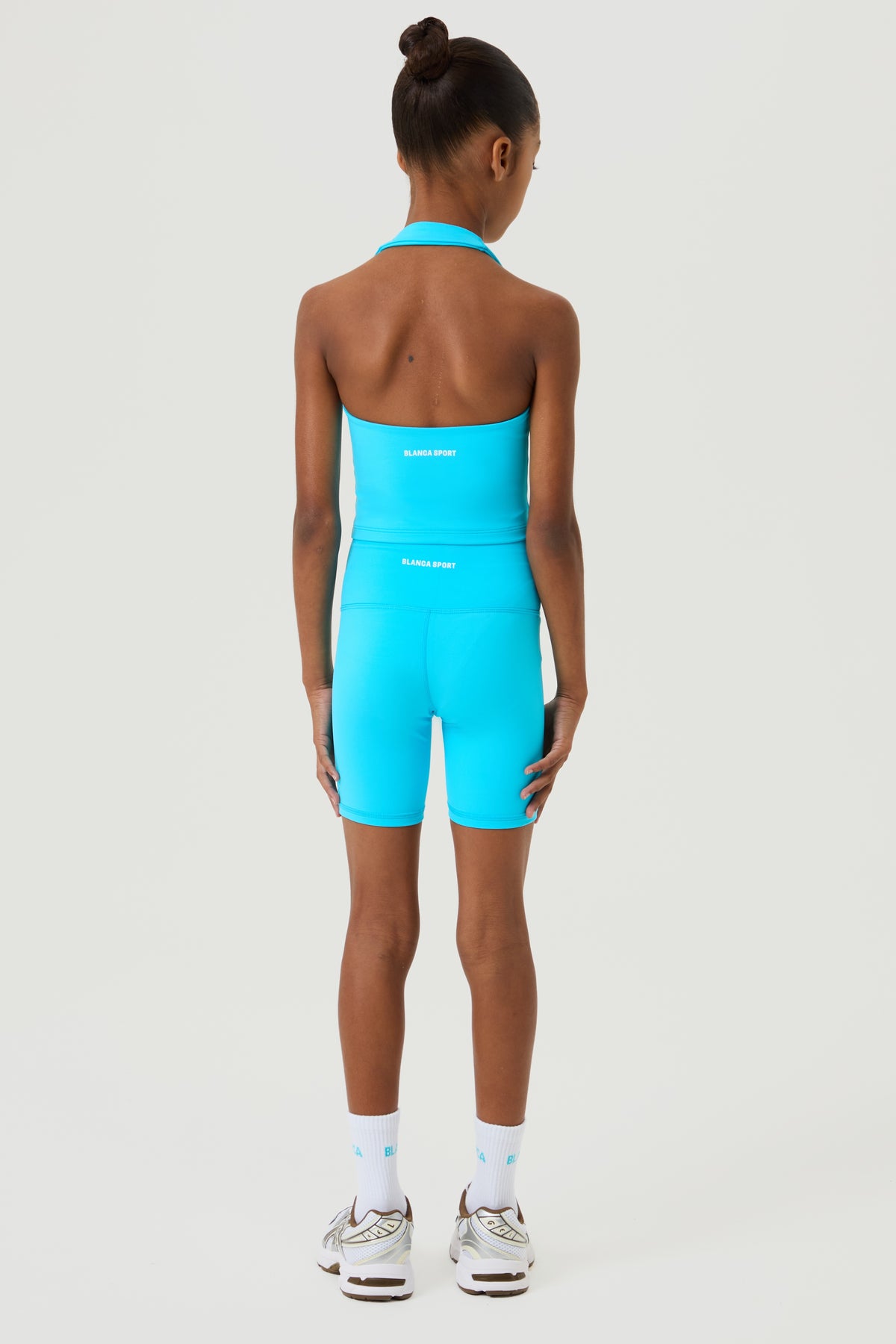 Active Cycling Shorts Set, Aqua - Younger Girls