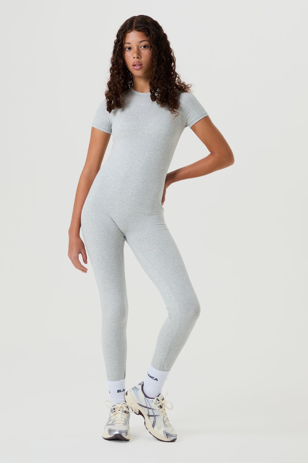 Marl Grey Unitard - Older Girls