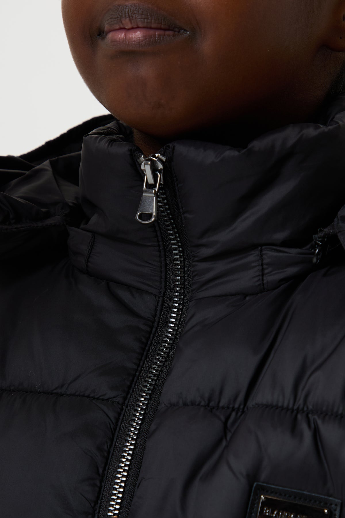 Oversized Puffer Coat, Black - Younger Girls
