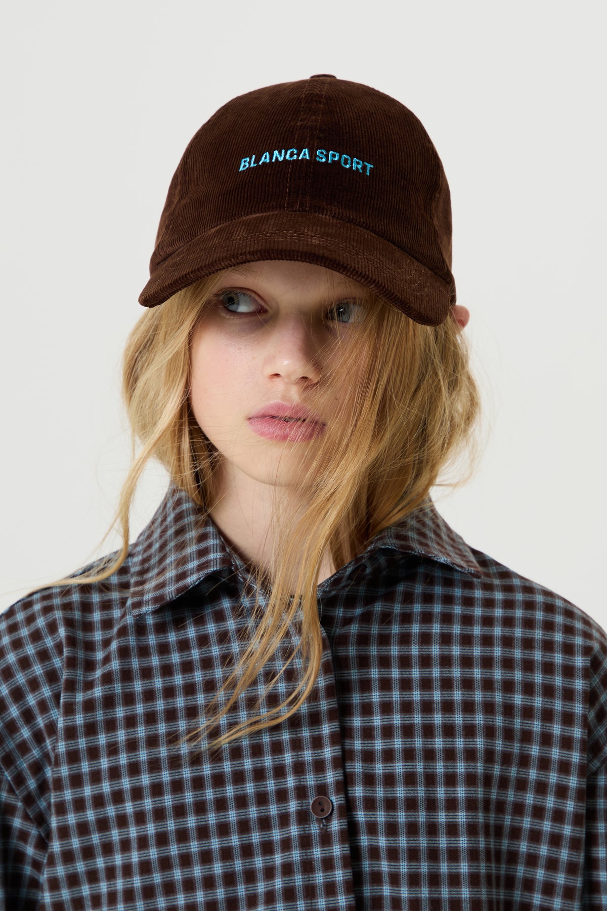 CORDOURY DAD CAP- CHOCOLATE BROWN / BLUE