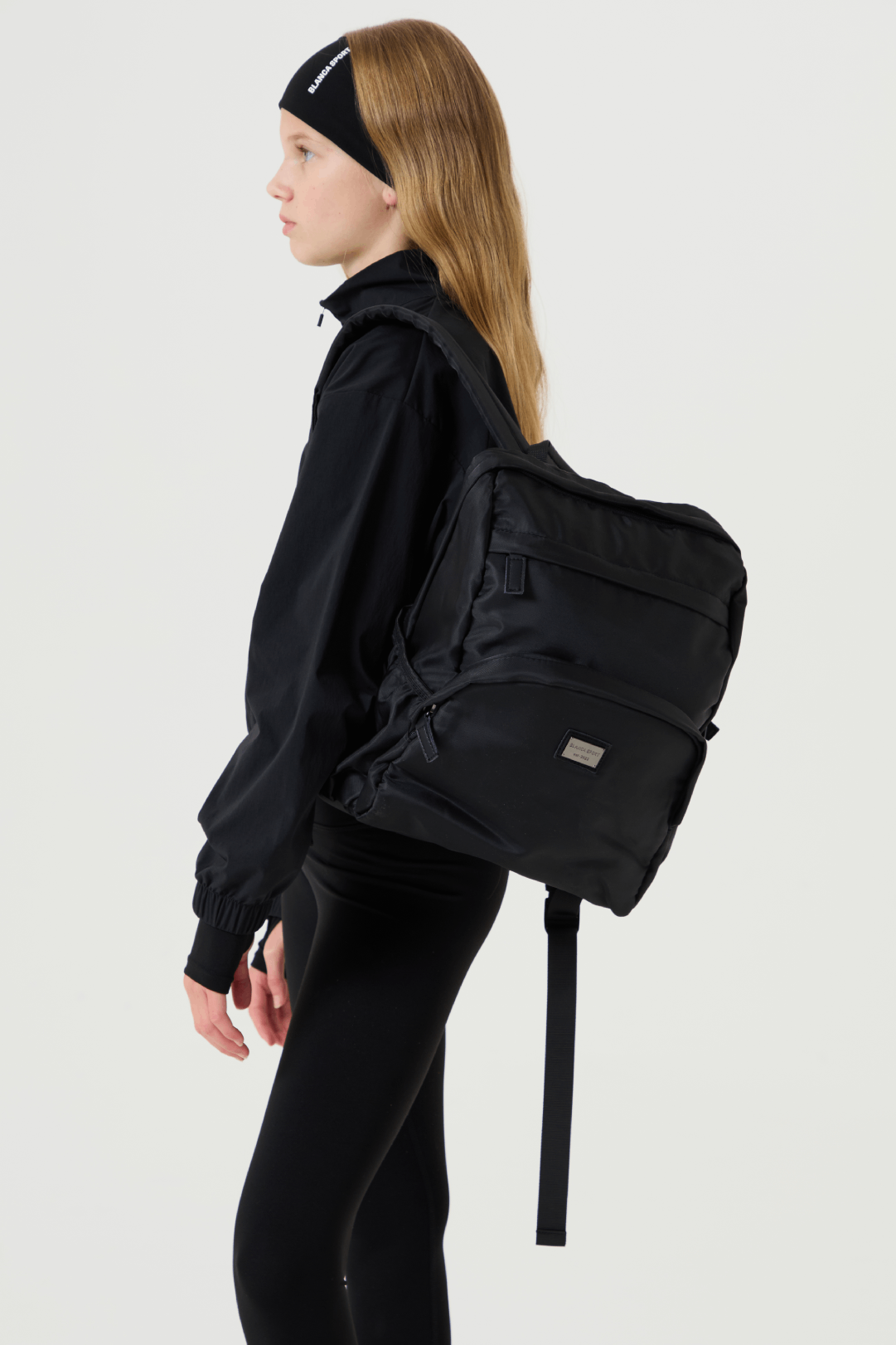 Nylon Backpack, Black
