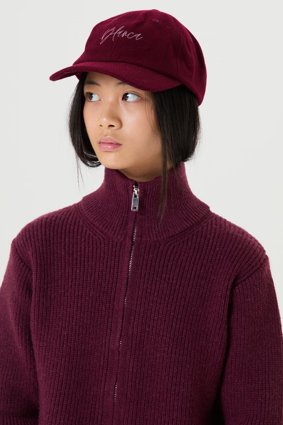 Felt Dad Cap- Plum
