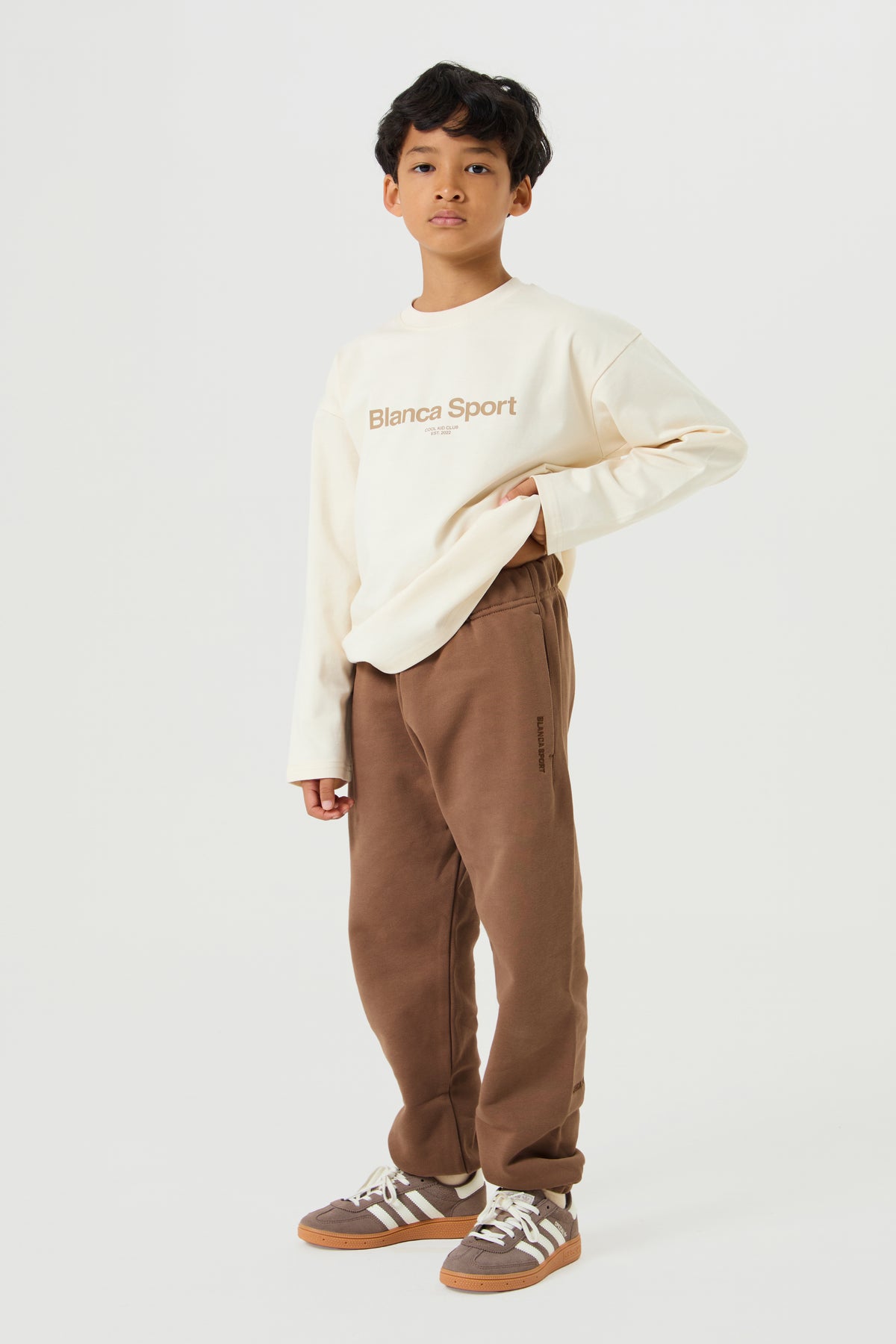 Unisex Jogging Bottoms- Mocha - Younger Boys