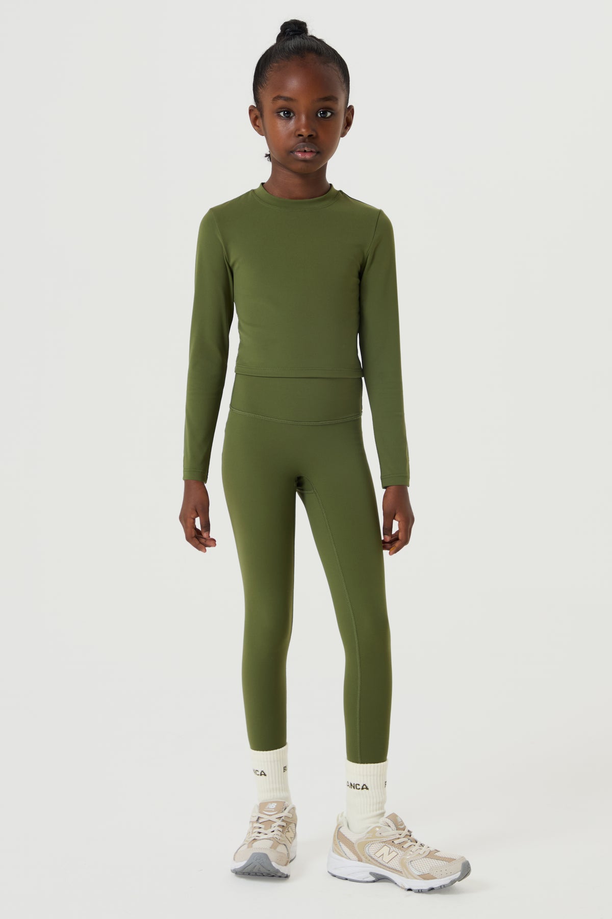 Active Set- Moss Green - Younger Girls
