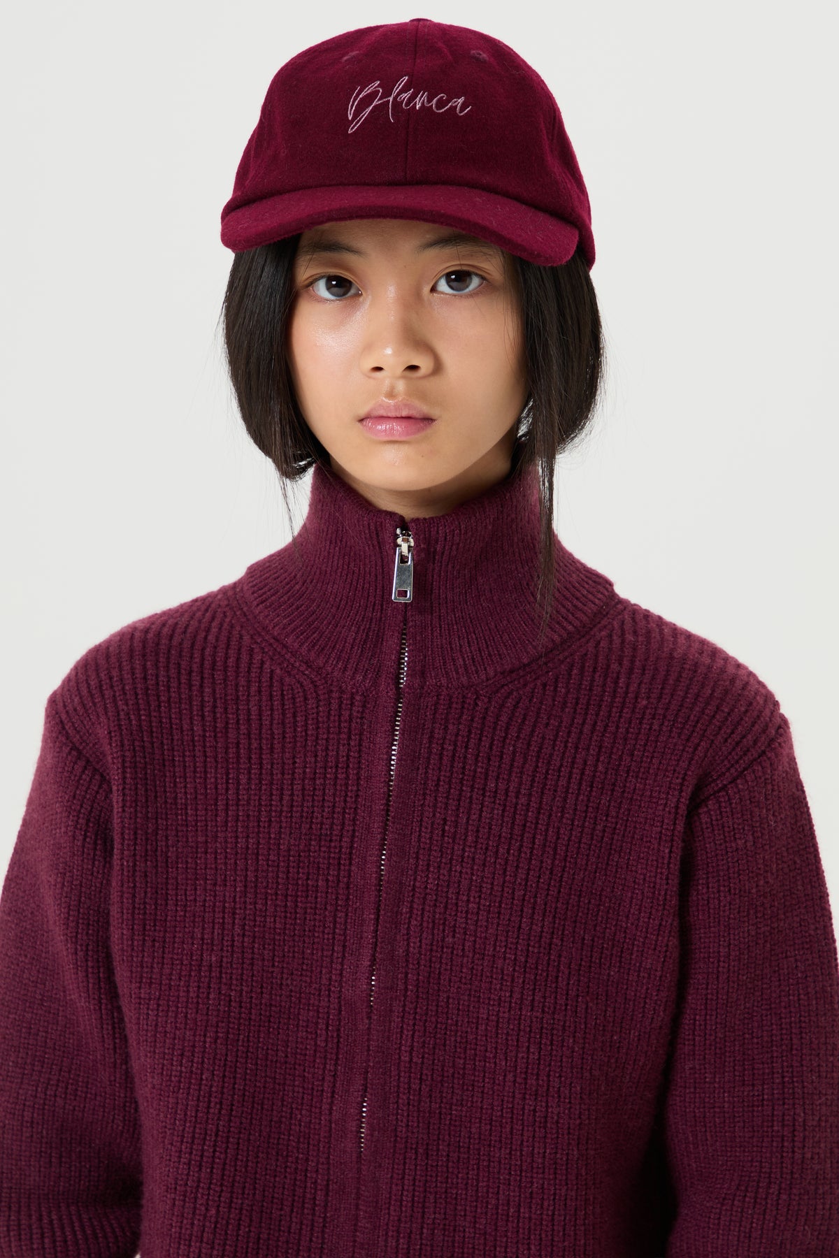 Felt Dad Cap- Plum