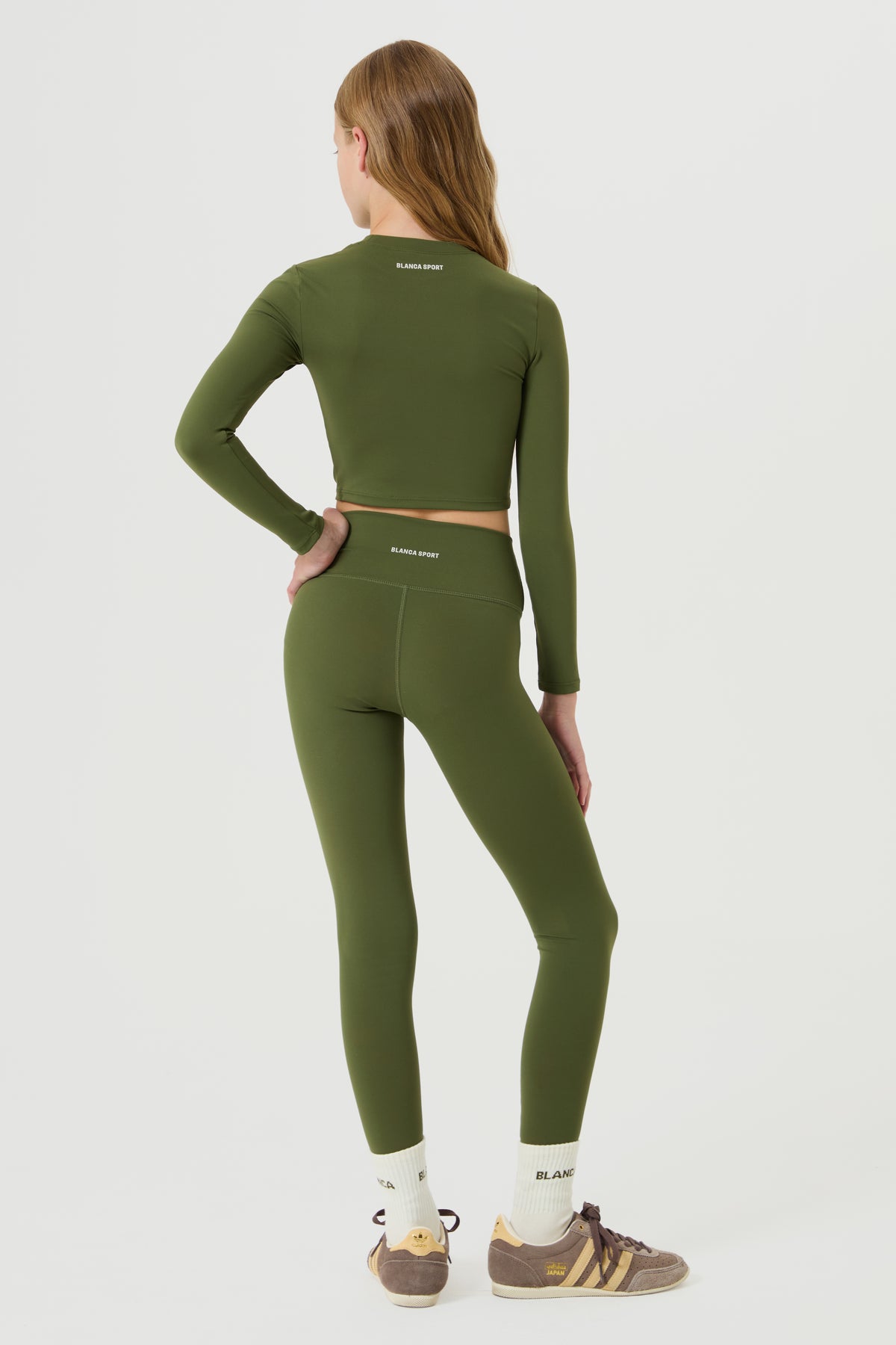Active Set- Moss Green - Older Girls