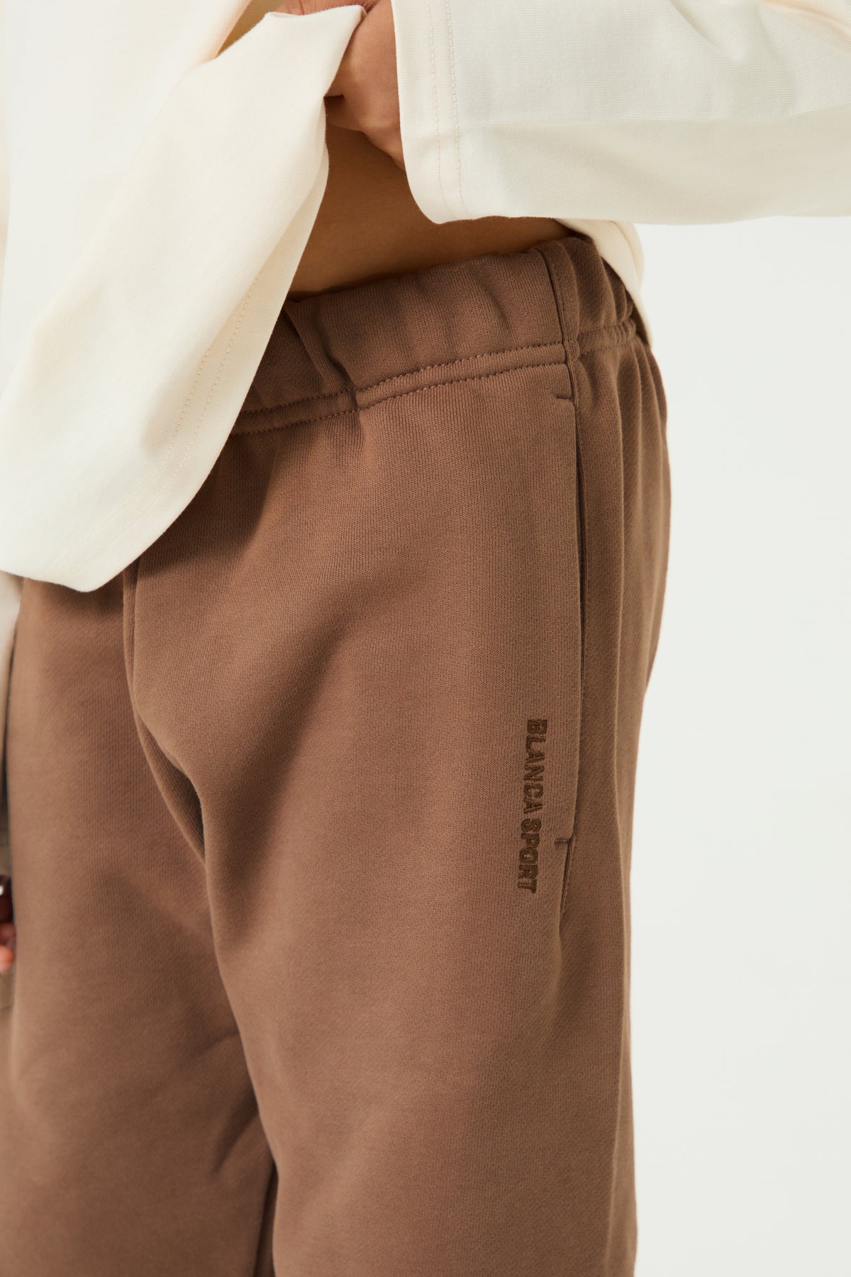 Unisex Jogging Bottoms- Mocha - Younger Boys