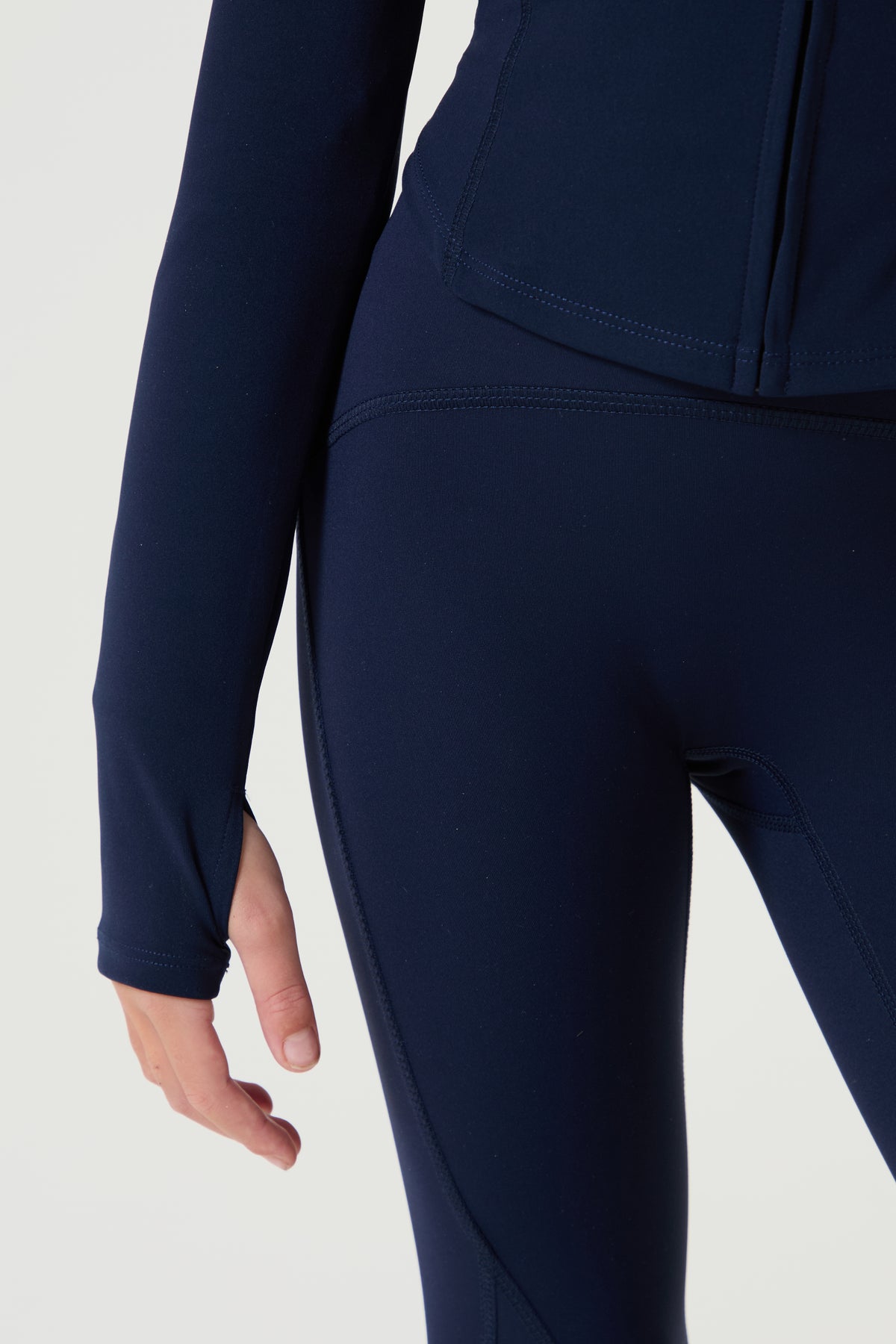 Active Full Zip Jacket- Navy - Younger Girls