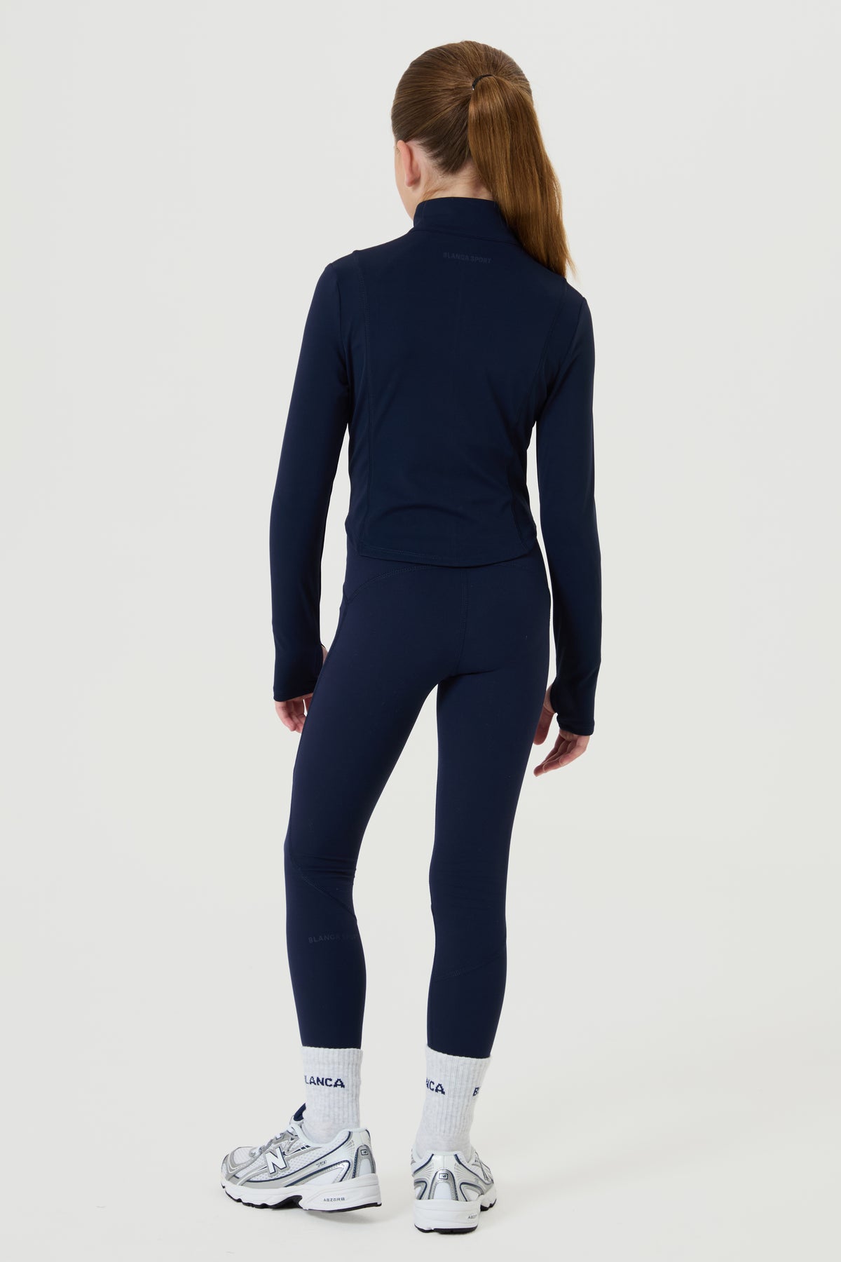 Active Full Zip Jacket- Navy - Younger Girls