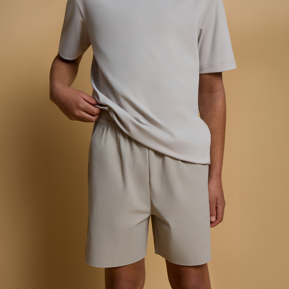 Elevated Active Tee- Stone