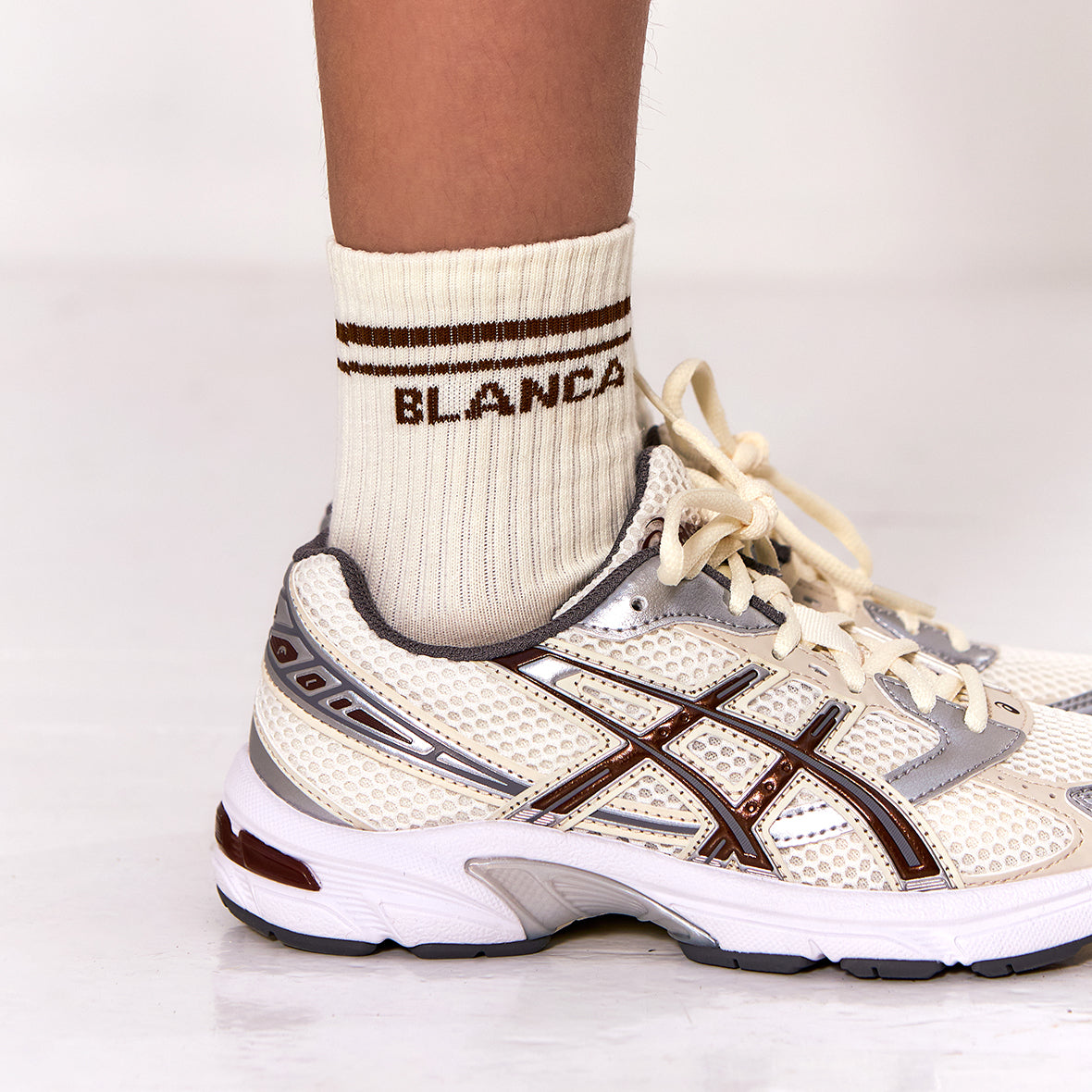 Socks, Cream-Brown, Sport