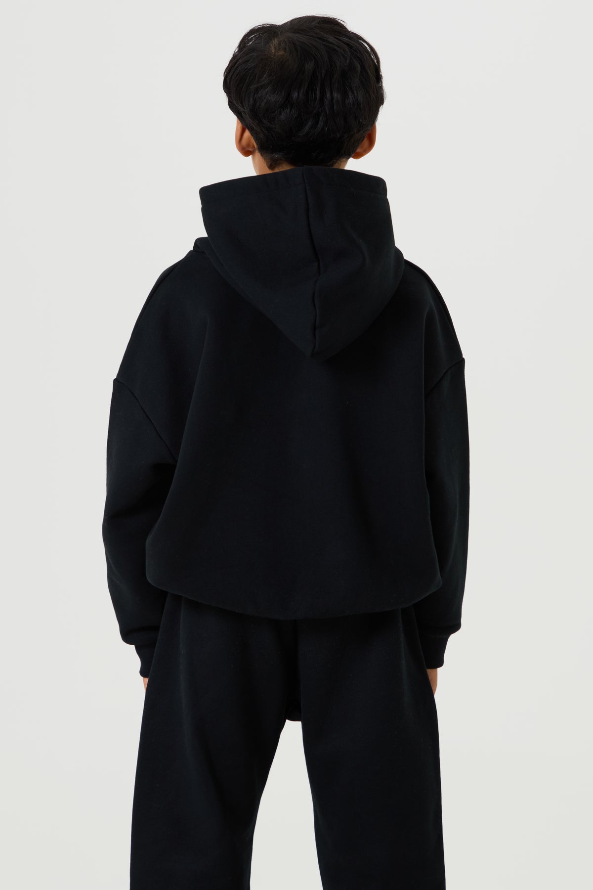 Oversized Hoodie- Black - Younger Boys