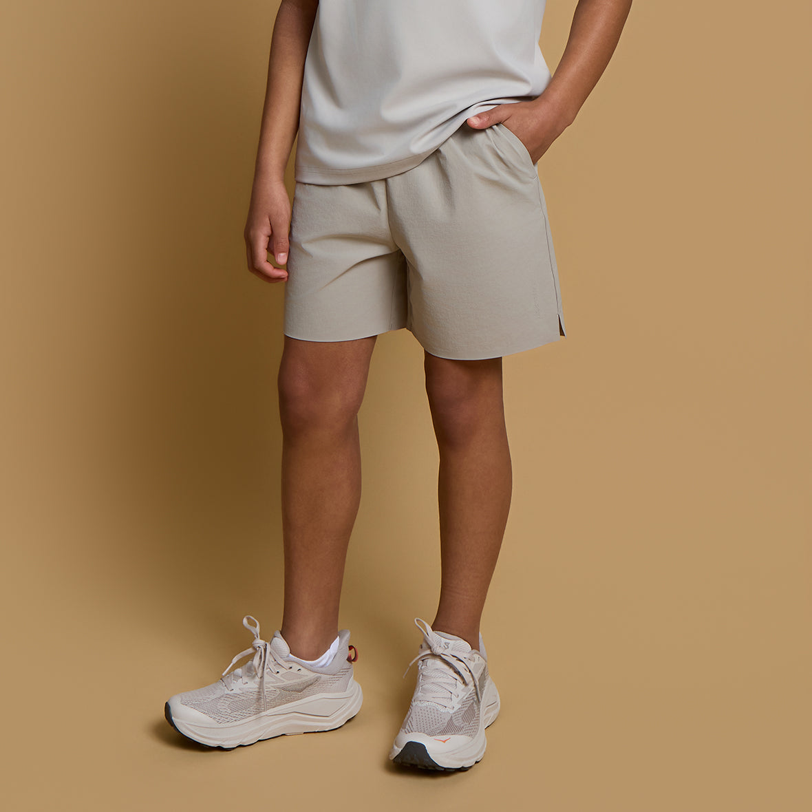 Elevated Active Shorts- Stone