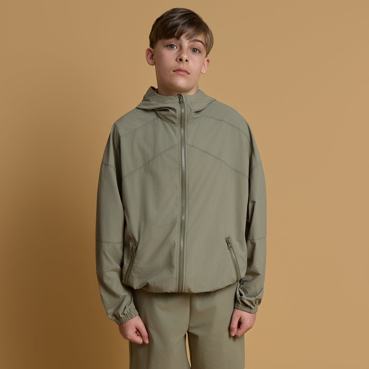 Elevated Windbreaker- Khaki - Younger Boys