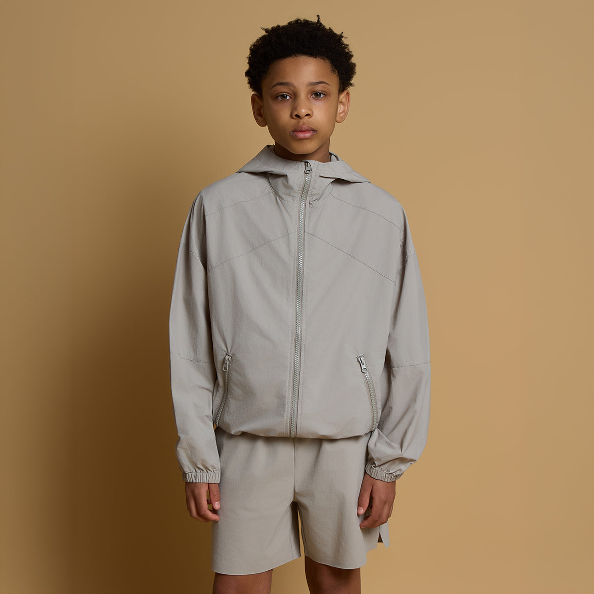 Elevated Windbreaker- Stone - Older Boys