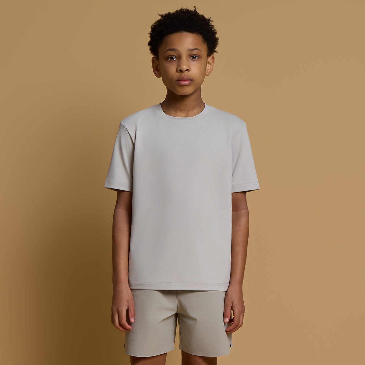Elevated Active Tee- Stone