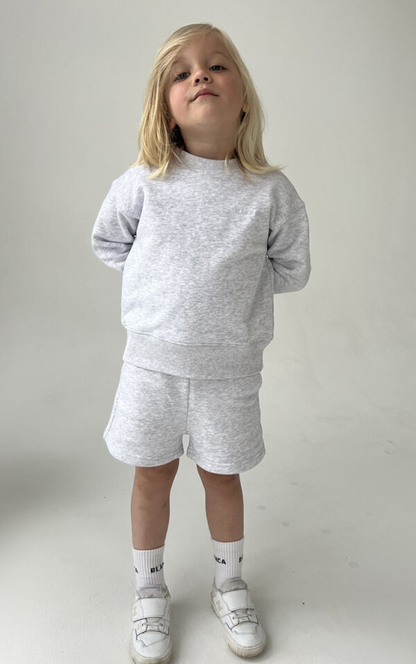 Blanca Sport Everyday Cotton Shorts, Light Grey