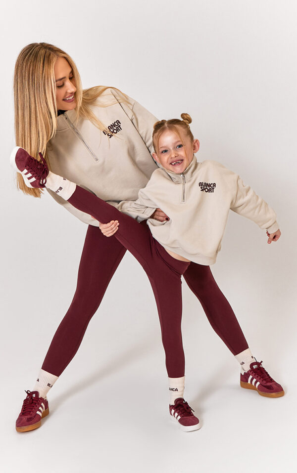 Retro Half Zip, Cream Womens