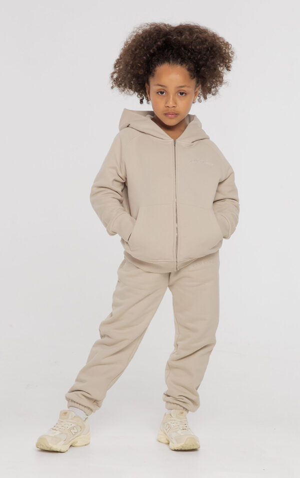 Varsity Oversized Tracksuit Bottoms - Cream
