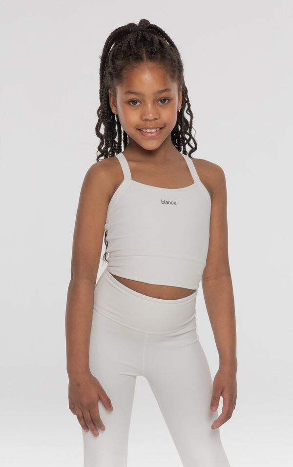 White Ribbed Set