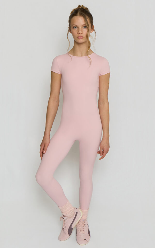 Full Length Unitard- Dusky Pink
