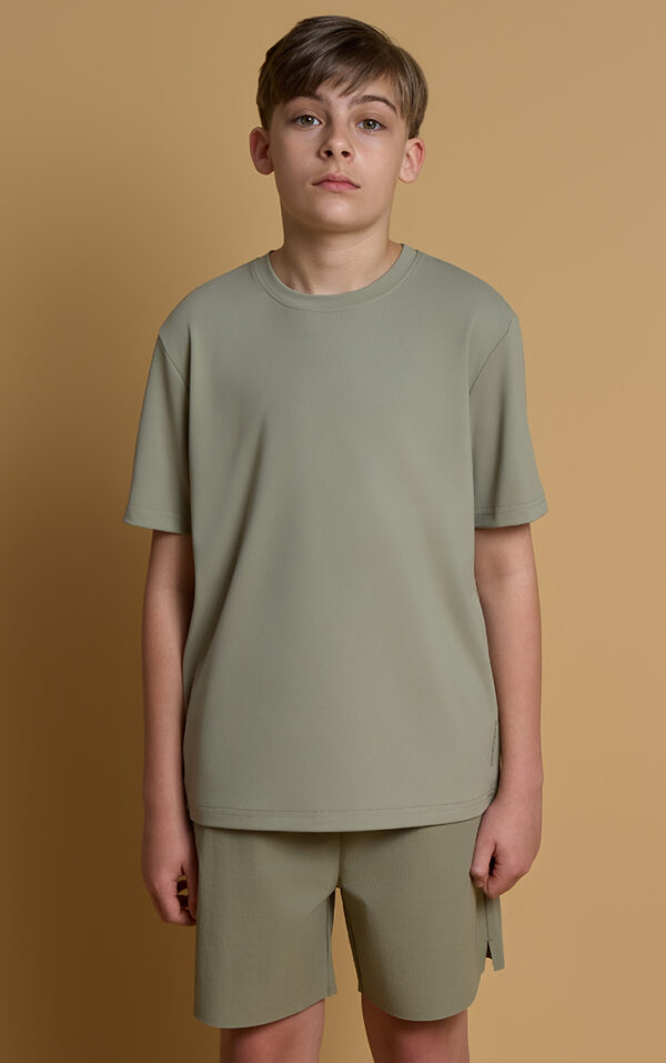 Elevated Active Tee- Khaki