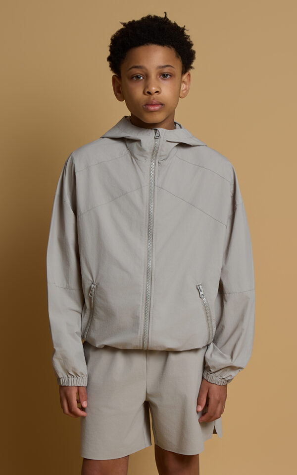 Elevated Windbreaker- Stone
