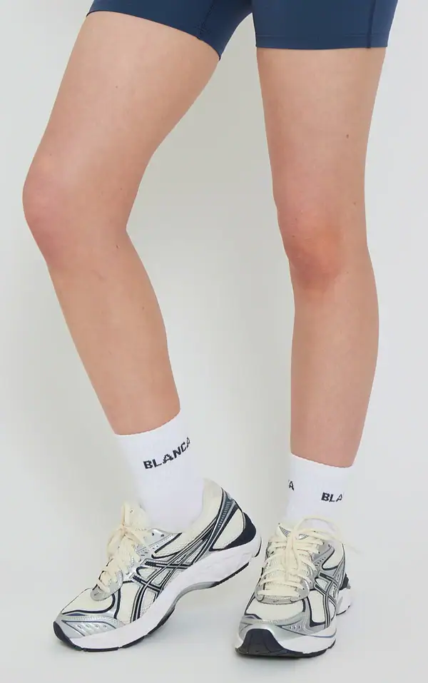 Socks- White, Petrol