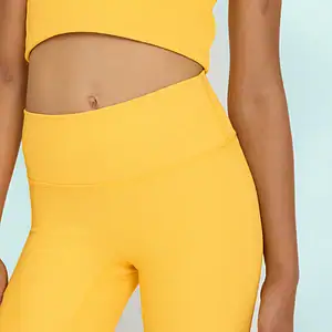 Ribbed Cycling Shorts Set- Mango - Image 5